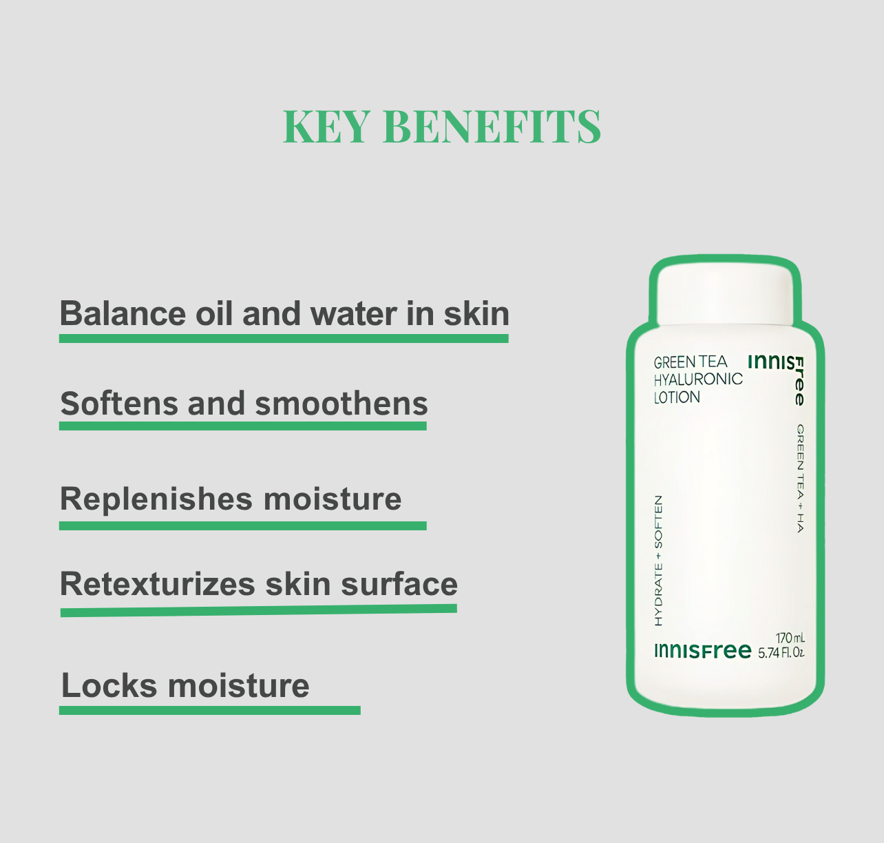 innisfree Green Tea Hyaluronic Lotion 170ml [US, Japan, Germany, India, UK, Uae, France, Italy, Brazil, Canada, Russia, South Africa, Australia, Kuwait, Mexico, Indonesia, Netherlands, Saudi Arabia, UKRAIN, Finland, POLAND, Singapore, Malaysia ]