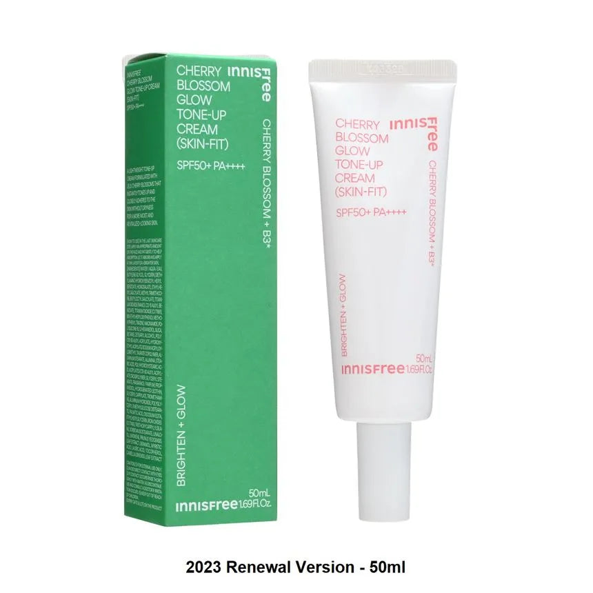 innisfree Jeju Cherry Blossom Tone-Up Cream(Skin-Fit) 50ml SPF50+ PA++++ [US, Japan, Germany, India, UK, Uae, France, Italy, Brazil, Canada, Russia, South Africa, Australia, Kuwait, Mexico, Indonesia, Netherlands, Saudi Arabia, UKRAIN, Finland, POLAND, Singapore, Malaysia ]