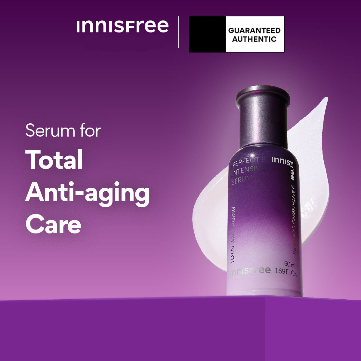 innisfree Perfect 9 Intensive Serum 50ml [US, Japan, Germany, India, UK, Uae, France, Italy, Brazil, Canada, Russia, South Africa, Australia, Kuwait, Mexico, Indonesia, Netherlands, Saudi Arabia, UKRAIN, Finland, POLAND, Singapore, Malaysia ]