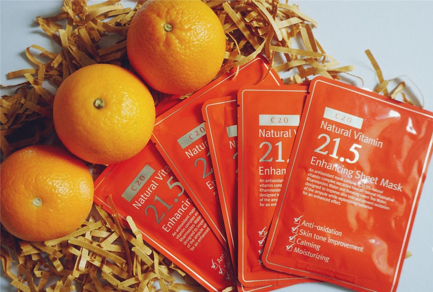 [By Wishtrend] Natural Vitamin 21.5 Enhancing Sheet Mask 23ml