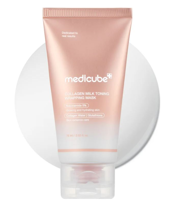 medicube Collagen Milky Glow Daytime Wrapping Mask 75ml [US, Japan, Germany, India, UK, Uae, France, Italy, Brazil, Canada, Russia, South Africa, Australia, Kuwait, Mexico, Indonesia, Netherlands, Saudi Arabia, UKRAIN, Finland, POLAND, Singapore, Malaysia ]