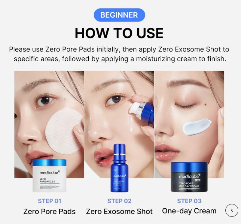 medicube Zero Exosome Shot 30ml (2000/7500) [US, Japan, Germany, India, UK, Uae, France, Italy, Brazil, Canada, Russia, South Africa, Australia, Kuwait, Mexico, Indonesia, Netherlands, Saudi Arabia, UKRAIN, Finland, POLAND, Singapore, Malaysia ]