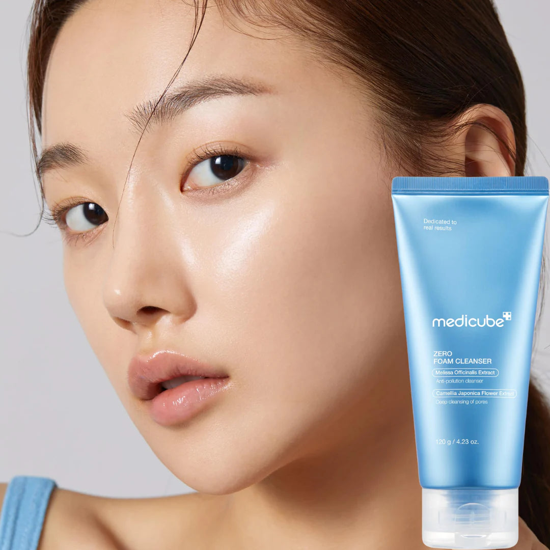 medicube Zero Foam Cleanser 120ml [US, Japan, Germany, India, UK, Uae, France, Italy, Brazil, Canada, Russia, South Africa, Australia, Kuwait, Mexico, Indonesia, Netherlands, Saudi Arabia, UKRAIN, Finland, POLAND, Singapore, Malaysia ]