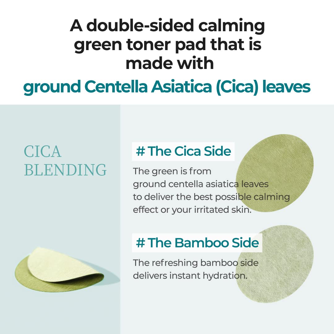 numbuzin No.1 Centella Re-leaf Green Toner Pad [US, Japan, Germany, India, UK, Uae, France, Italy, Brazil, Canada, Russia, South Africa, Australia, Kuwait, Mexico, Indonesia, Netherlands, Saudi Arabia, UKRAIN, Finland, POLAND, Singapore, Malaysia ]