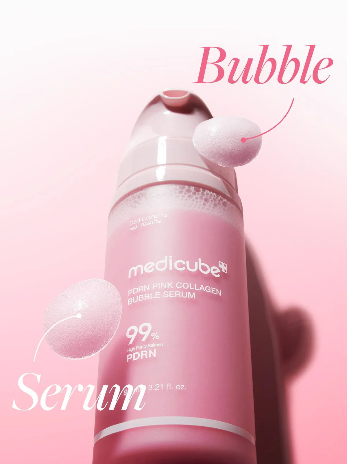 medicube PDRN Bubble Cream Serum 95ml [US, Japan, Germany, India, UK, Uae, France, Italy, Brazil, Canada, Russia, South Africa, Australia, Kuwait, Mexico, Indonesia, Netherlands, Saudi Arabia, UKRAIN, Finland, POLAND, Singapore, Malaysia ]