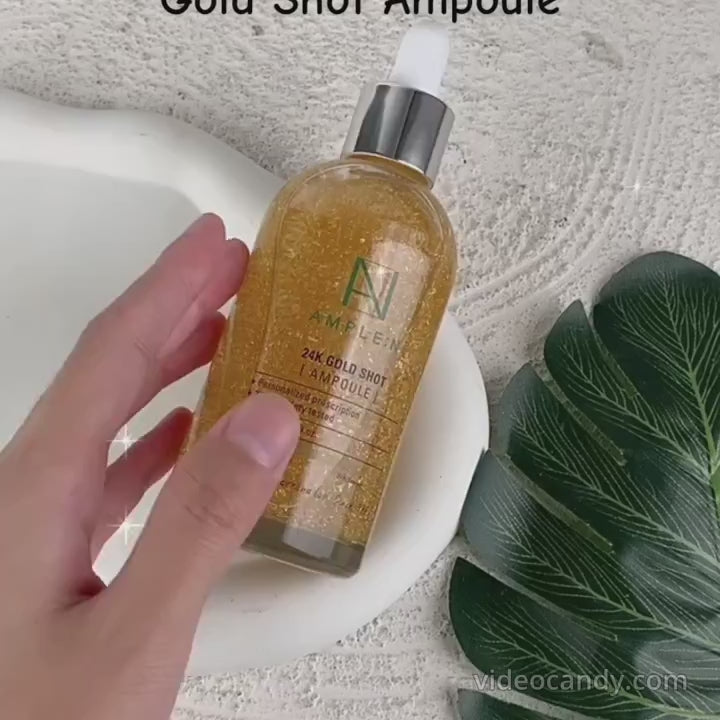 Load video: AMPLE:N 24K Gold Shot Ampoule 100ml