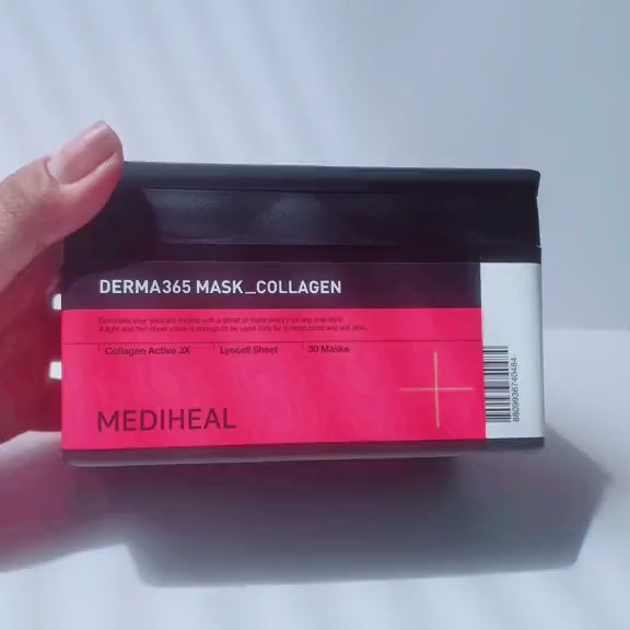 Load video: MEDIHEAL Derma 365 Collagen Mask