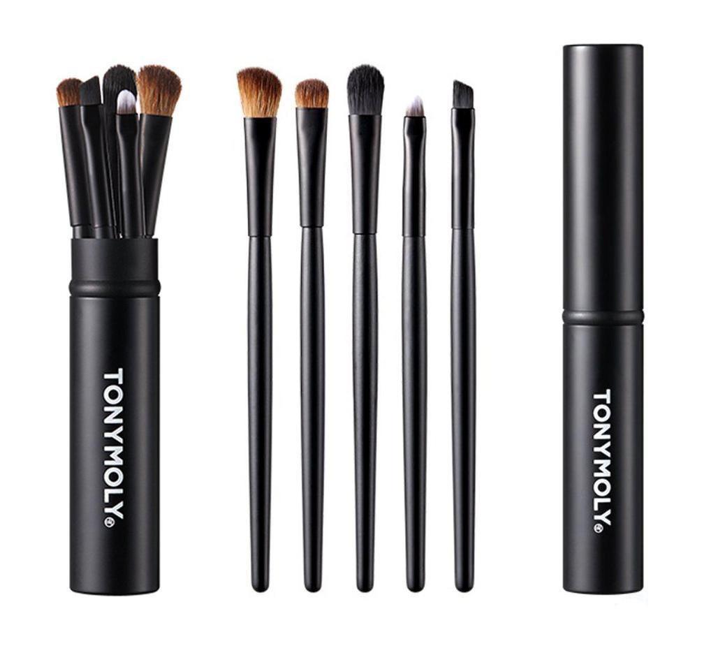 TONYMOLY Makeup Brush Set of 5pcs [US, Japan, Germany, India, UK, Uae, France, Italy, Brazil, Canada, Russia, South Africa, Australia, Kuwait, Mexico, Indonesia, Netherlands, Saudi Arabia, UKRAIN, Finland, POLAND, Singapore, Malaysia ]