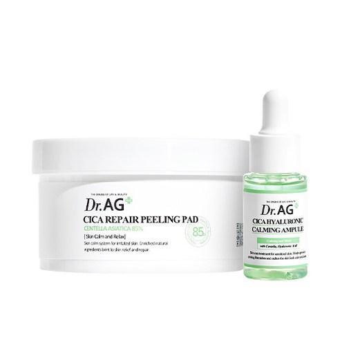 Dr.AG+ Cica Repair Peeling Pad 40p + Cica Hyaluronic Calming Ampoule 25ml SET (Copy) - KimYoung K-beauty Shop