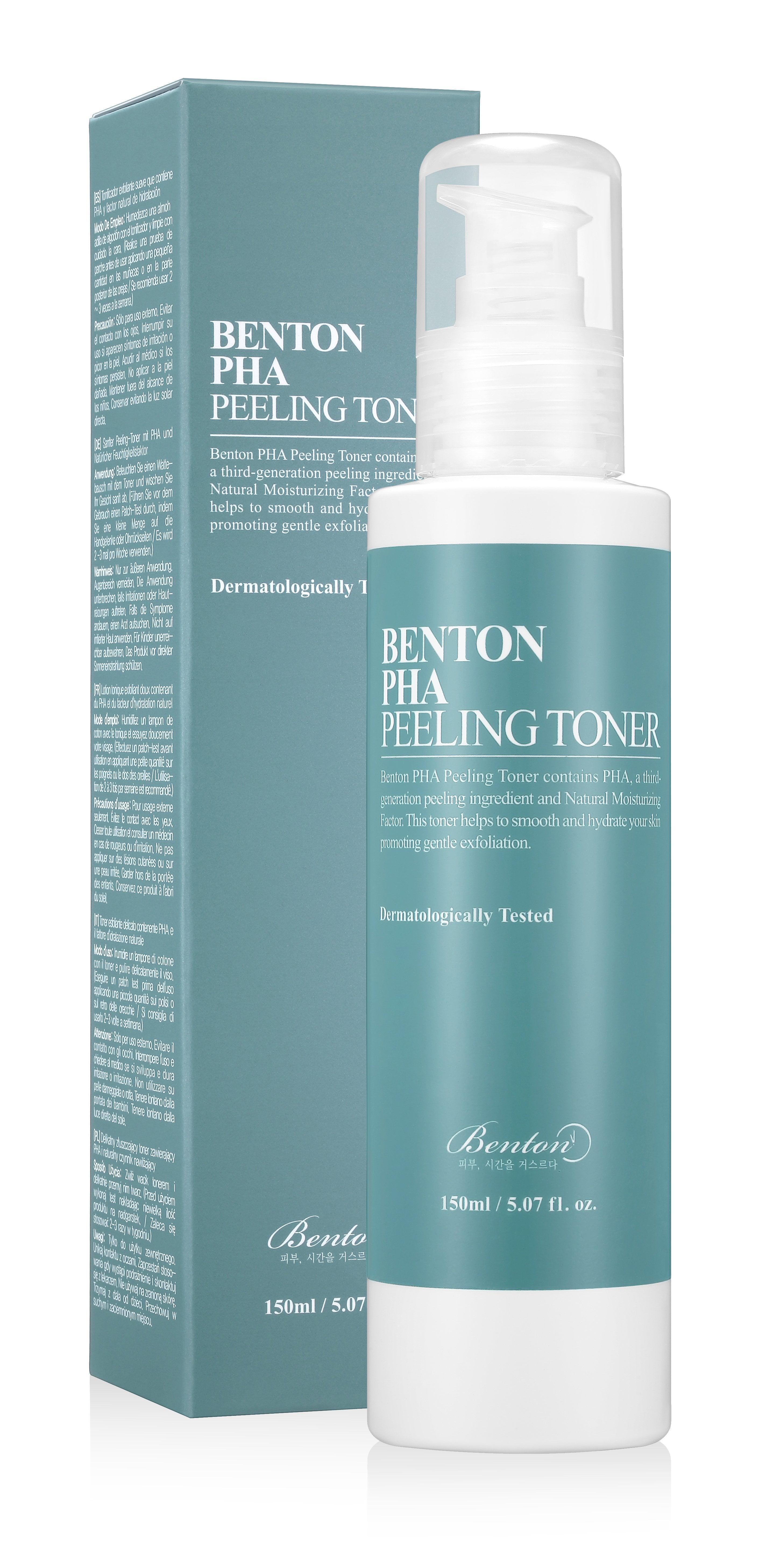 Benton PHA Peeling Toner 150ml - Exfoliating Hydration