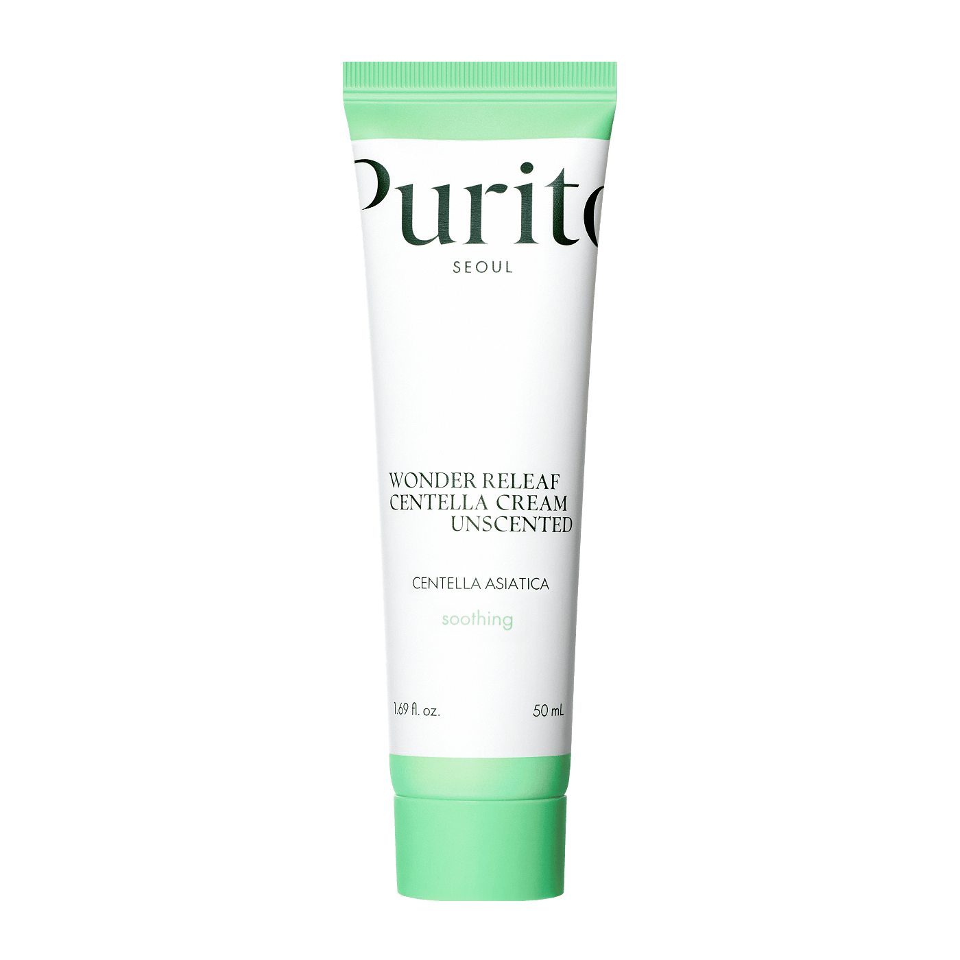 Purito SEOUL - Wonder Releaf Centella Cream Unscented 50ml [US, Japan, Germany, India, UK, Uae, France, Italy, Brazil, Canada, Russia, South Africa, Australia, Kuwait, Mexico, Indonesia, Netherlands, Saudi Arabia, UKRAIN, Finland, POLAND, Singapore, Malaysia ]