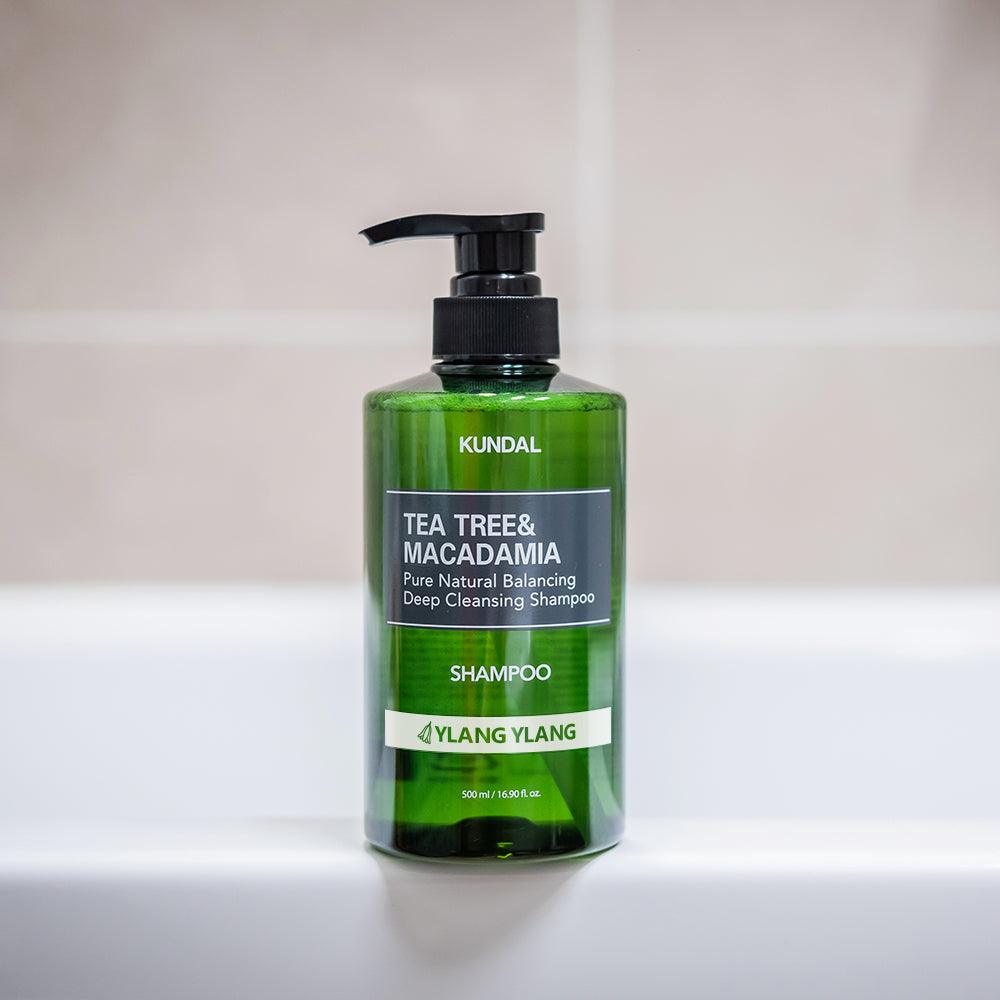 KUNDAL TEA TREE&MACADAMIA Pure Natural Balancing Deep Cleansing Shampoo 500ml #YLANG YLANG