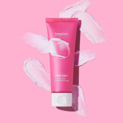 Beplain Pink Salt AHA BHA Cleansing Foam 120ml