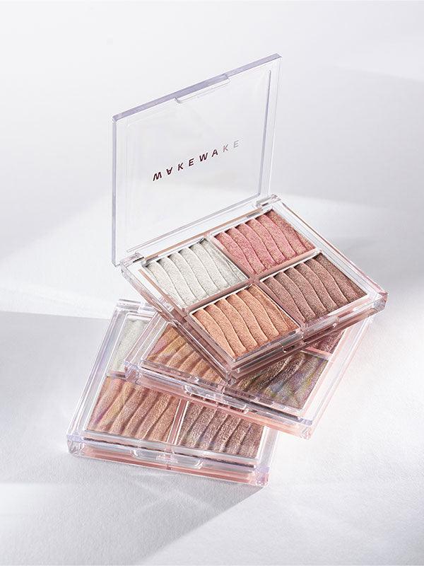 WAKEMAKE Glow Contouring Highlighter Palette 7.8g Face Highlighter WAKEMAKE