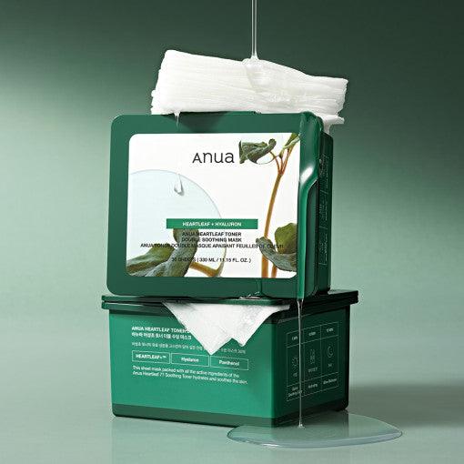 Anua Heartleaf Toner Double Soothing Mask - 30 Sheets