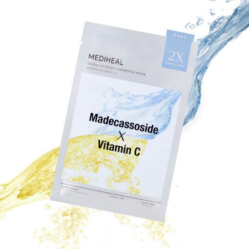 MEDIHEAL Derma Synergy Wrapping Mask Sheet 10P #Madecassoside X Vitamin C (Copy) - KimYoung K-beauty Shop