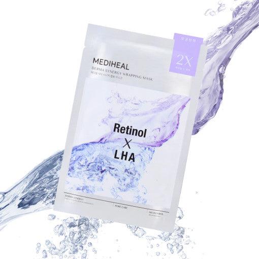 MEDIHEAL Derma Synergy Wrapping Mask Sheet 10P #Retinol X LHA (Copy) - KimYoung K-beauty Shop