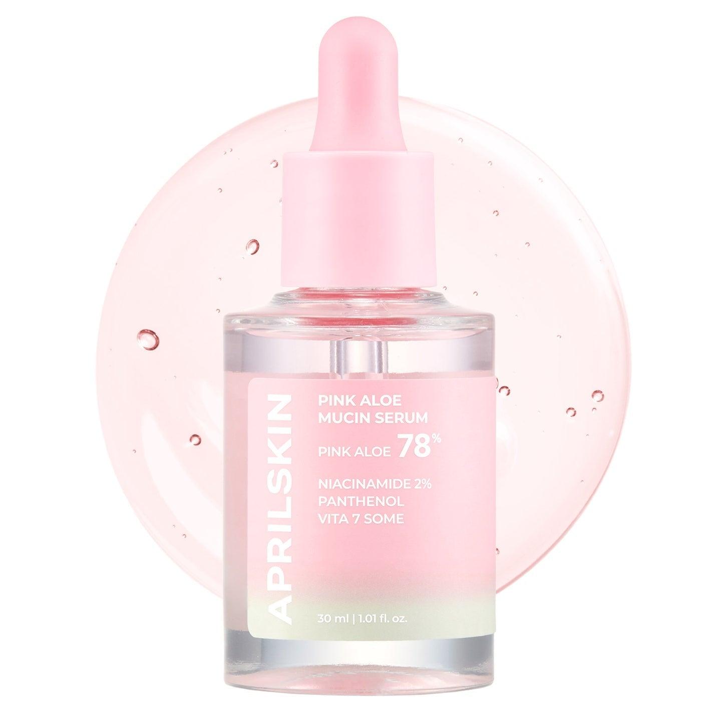 APRILSKIN Pink Aloe Mucin Serum 30ml - Hydrating & Soothing