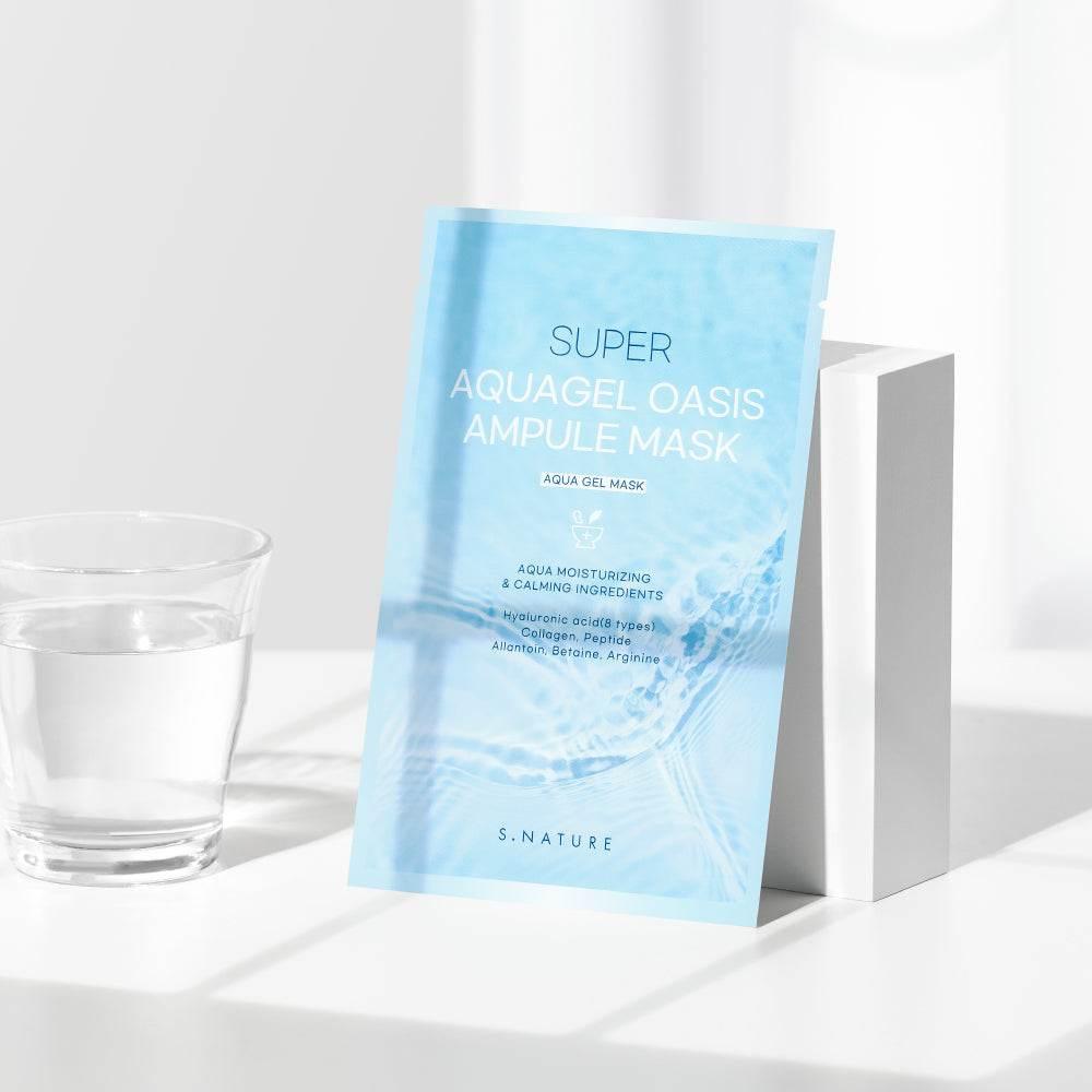 S.NATURE Super Aqua Gel Oasis Ampule Mask Sheet 30ml X 5P - KimYoung K-beauty Shop