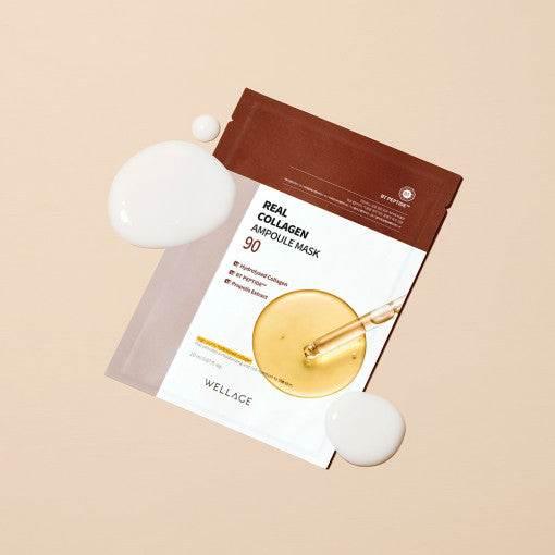 WELLAGE Real Collagen Ampoule Mask Sheet 20ml X 10P - KimYoung K-beauty Shop