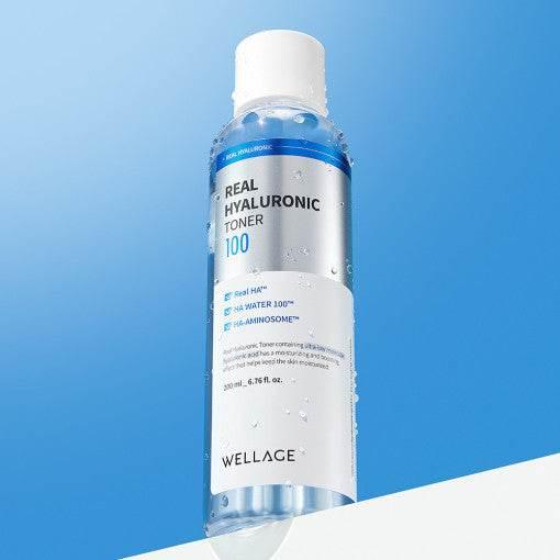 WELLAGE Real Hyaluronic 100 Toner 200ml - KimYoung K-beauty Shop