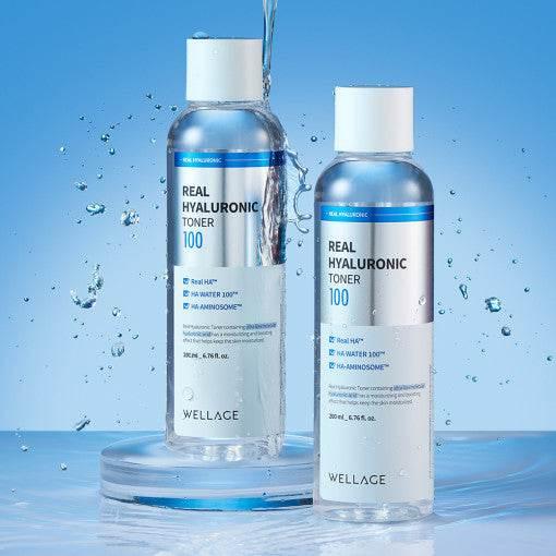 WELLAGE Real Hyaluronic 100 Toner 200ml - KimYoung K-beauty Shop