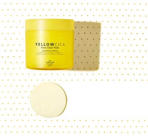 [so natural] Yellow Cica Pore Clear Pad 70ea 140ml - KimYoung K-beauty Shop