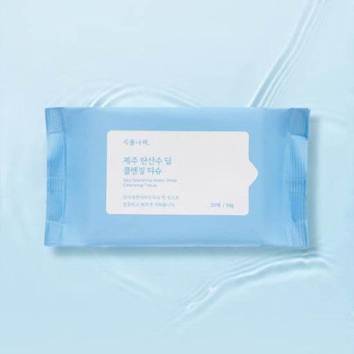 Shingmulnara Jeju Sparkling Water Quick & Deep Cleansing Tissue 20 Sheets 107g - KimYoung K-beauty Shop