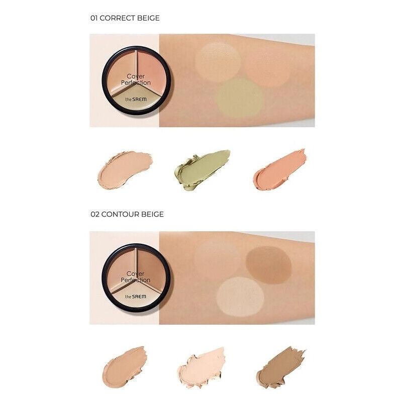 the SAEM Cover Perfection Triple Pot Concealer 4.5g*3