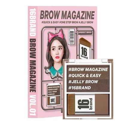 16BRAND 16 Brow Magazine Eyebrow (3 colors)