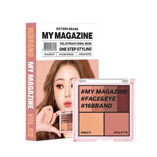 16BRAND My Magazine Shadow Palette 7.5g (10colors)