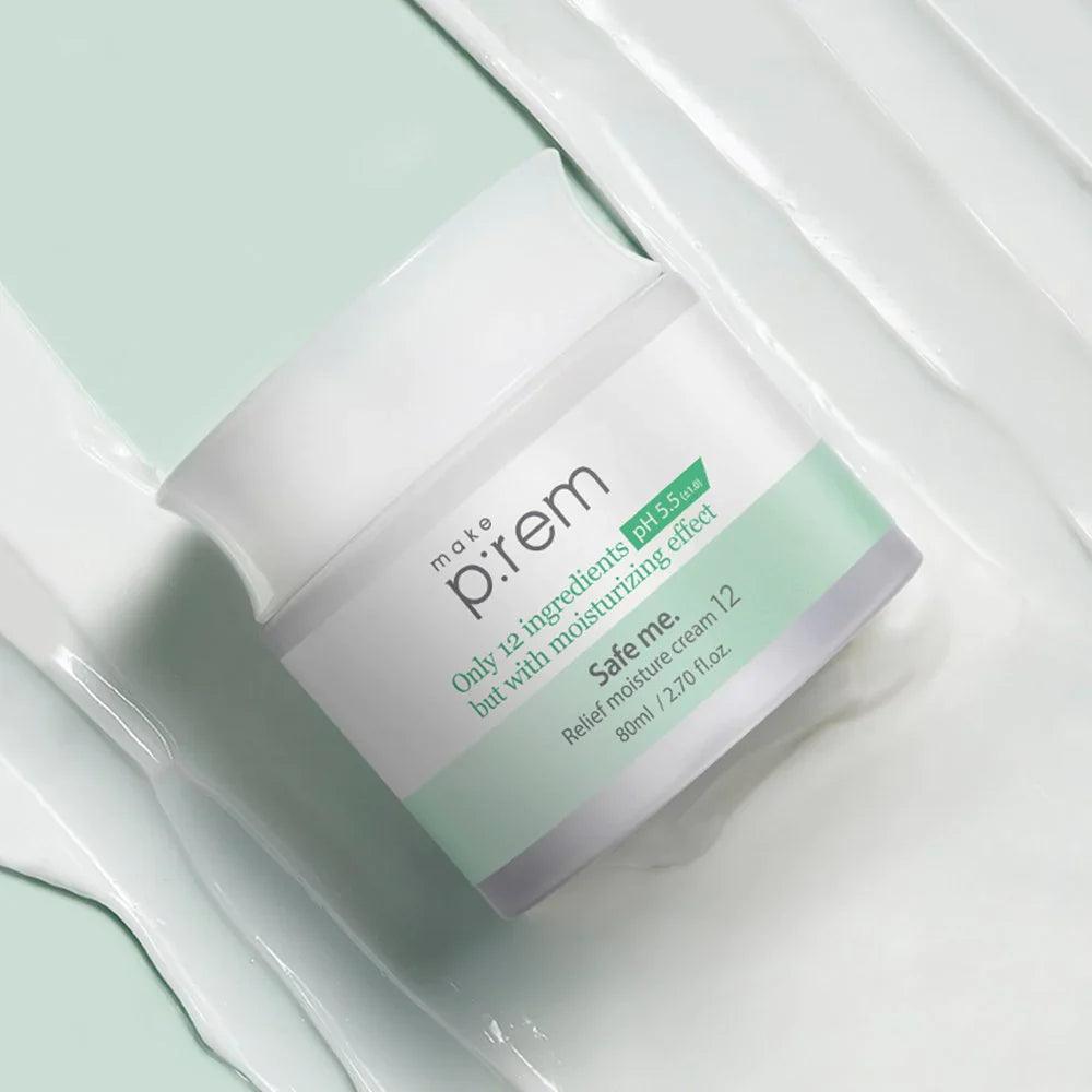 make p:rem Safe Me. Relief Moisture Cream 12 80ml [US, Japan, Germany, India, UK, Uae, France, Italy, Brazil, Canada, Russia, South Africa, Australia, Kuwait, Mexico, Indonesia, Netherlands, Saudi Arabia, UKRAIN, Finland, POLAND, Singapore, Malaysia ]