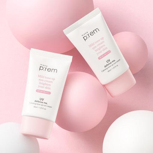 make p:rem UV Defense Me. Calming Tone Up Sun Cream SPF 50+ PA++++ 50ml (Copy) - KimYoung K-beauty Shop