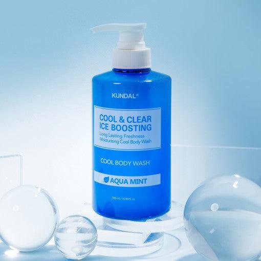 KUNDAL Cool & Clear Ice Boosting Cool Body Wash 500ml #Aqua Mint