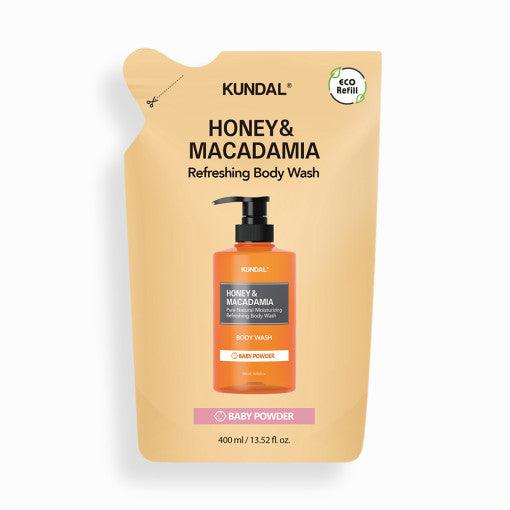 KUNDAL HONEY & MACADAMIA Refreshing Body Wash (Refill) 400ml #BABY POWDER