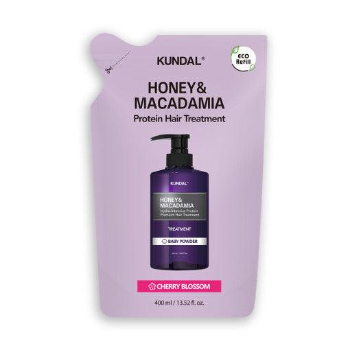 KUNDAL HONEY & MACADAΜΙΑ Protein Hair Treatment (Refill) 400ml #CHERRY BLOSSOM