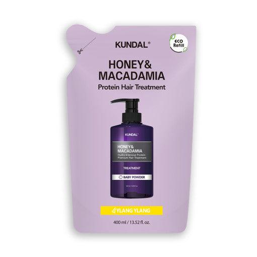 KUNDAL HONEY & MACADAΜΙΑ Protein Hair Treatment (Refill) 400ml #YLANG YLANG