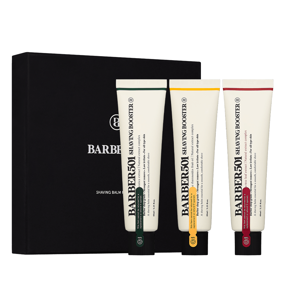 BARBER501 Shaving Booster Balm - Rinse-Off Formula Set (3x66ml)