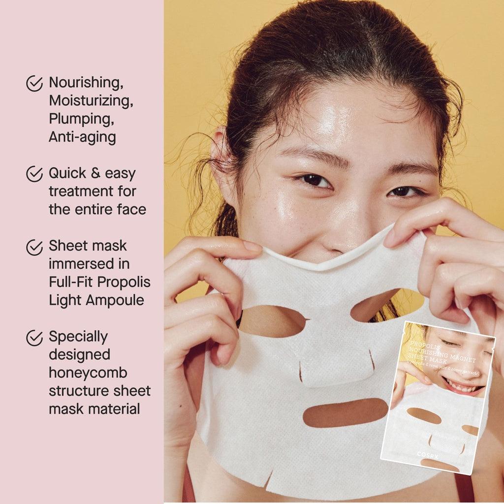 COSRX Full Fit Propolis Nourishing Magnet Sheet Mask (10 Sheets) (Copy) - KimYoung K-beauty Shop