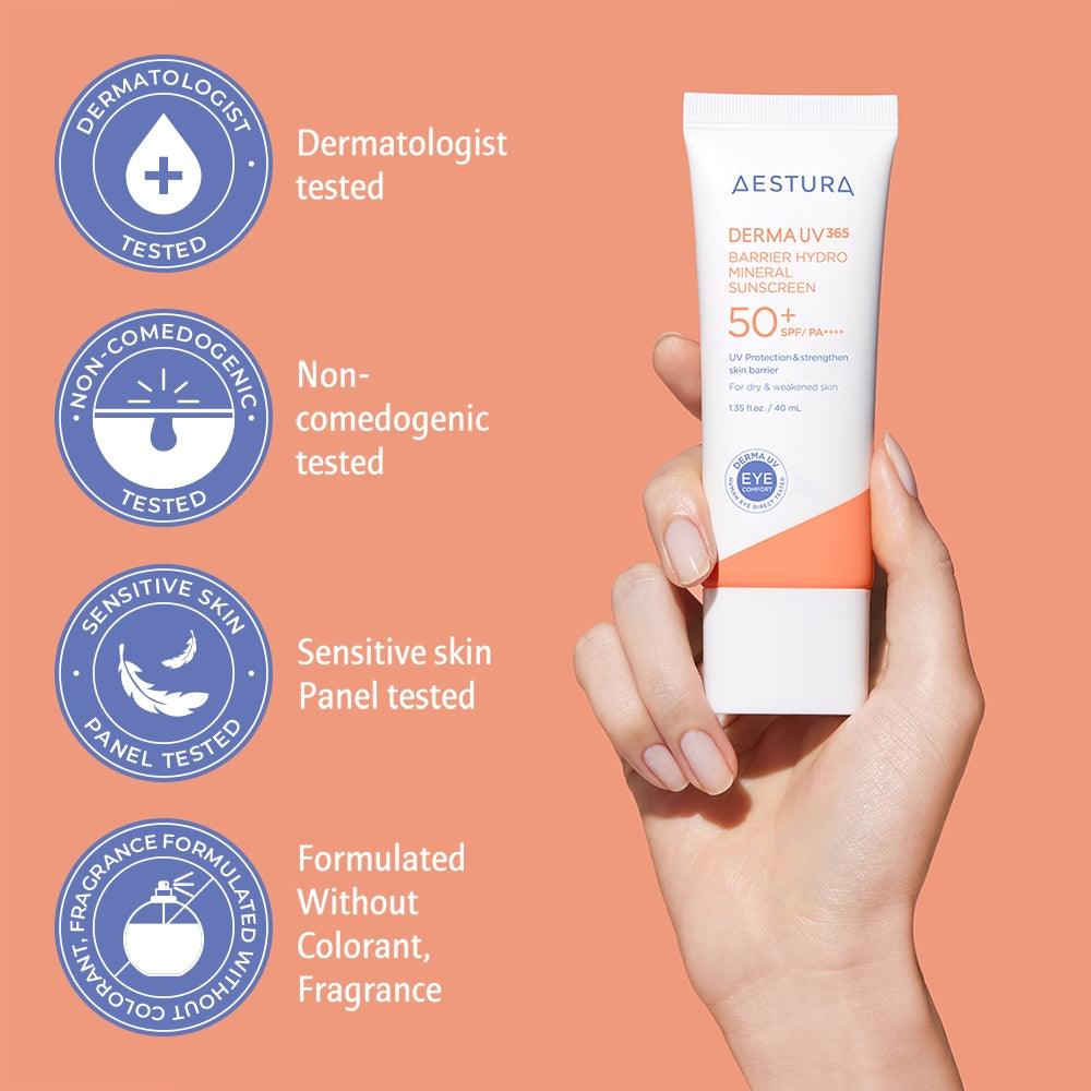 AESTURA - Derma UV 365 Barrier Hydro Mineral Sunscreen 40ml